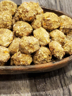Dog Treat - Pluto's Snack - Chicken and Egg Meatballs - Ostlund Falls Company